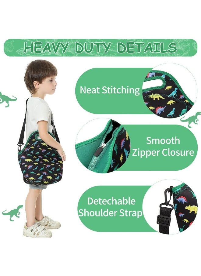 VASCHY Neoprene Insulated Lunch Bag Tote with Detachable Adjustable Shoulder Strap for Kids, Women