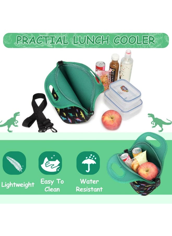 VASCHY Neoprene Insulated Lunch Bag Tote with Detachable Adjustable Shoulder Strap for Kids, Women