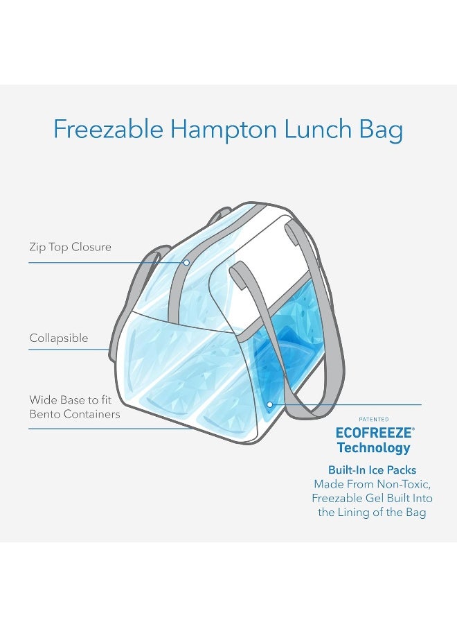 PackIt Freezable Hampton Lunch Bag Wild Leopard Gray