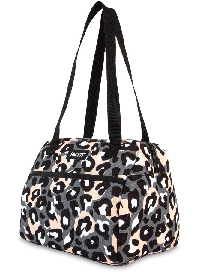 PackIt Freezable Hampton Lunch Bag Wild Leopard Gray