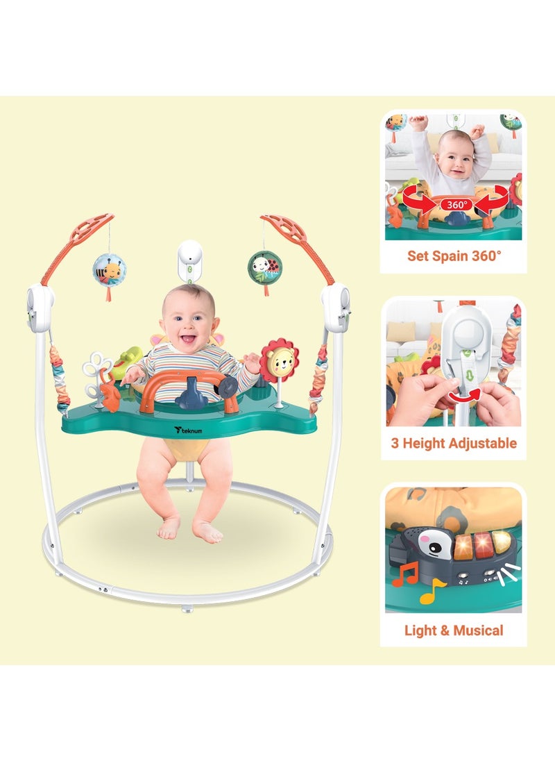 TEKNUM Baby Activity Jumper with Music and Toys - White