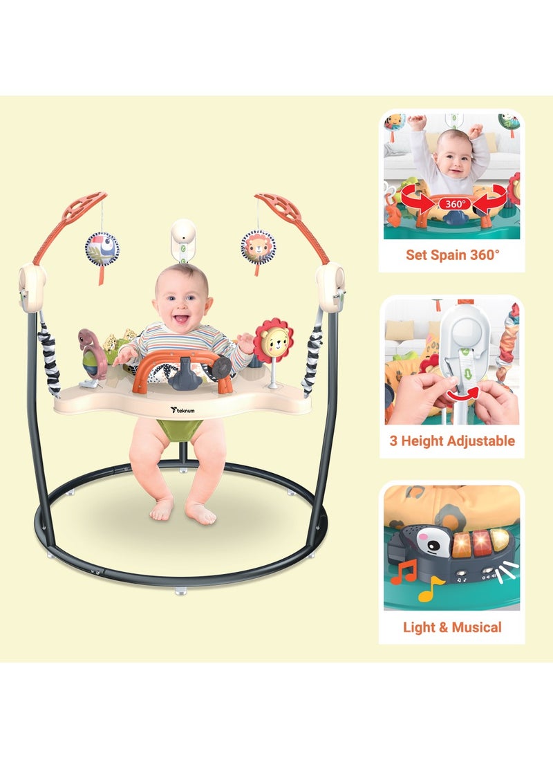 TEKNUM Baby Activity Jumper with Music and Toys - Blue