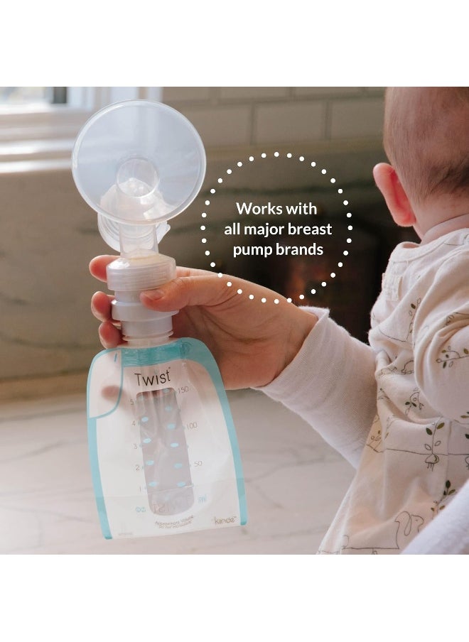 Kiinde Breast Milk Storage Twist Pouch (6 oz - Pack of 80)