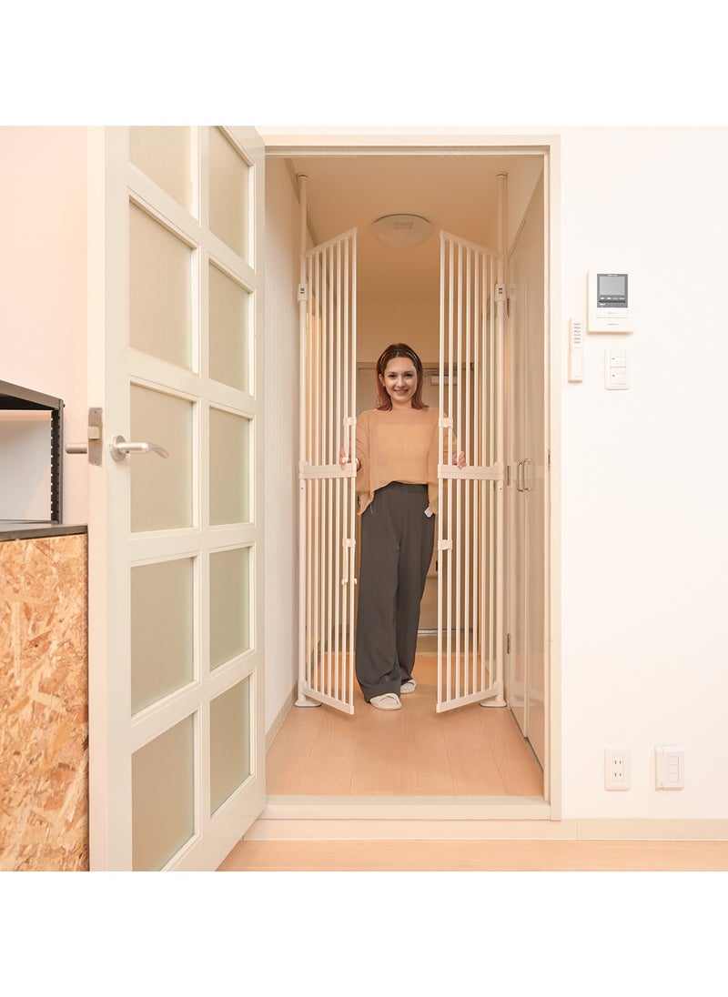 Baby Safe Extra Tall Dual Door Metal Safety Gate with 40cm Extension - White
