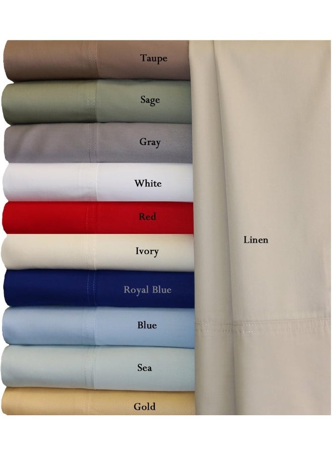 Royal Hotel Bedding 100% Viscose Duvet Cover, Viscose from Bamboo, Comforter Cover - Duvet Cover Set with Corner Ties and Button Closer, King/Cal King Size White