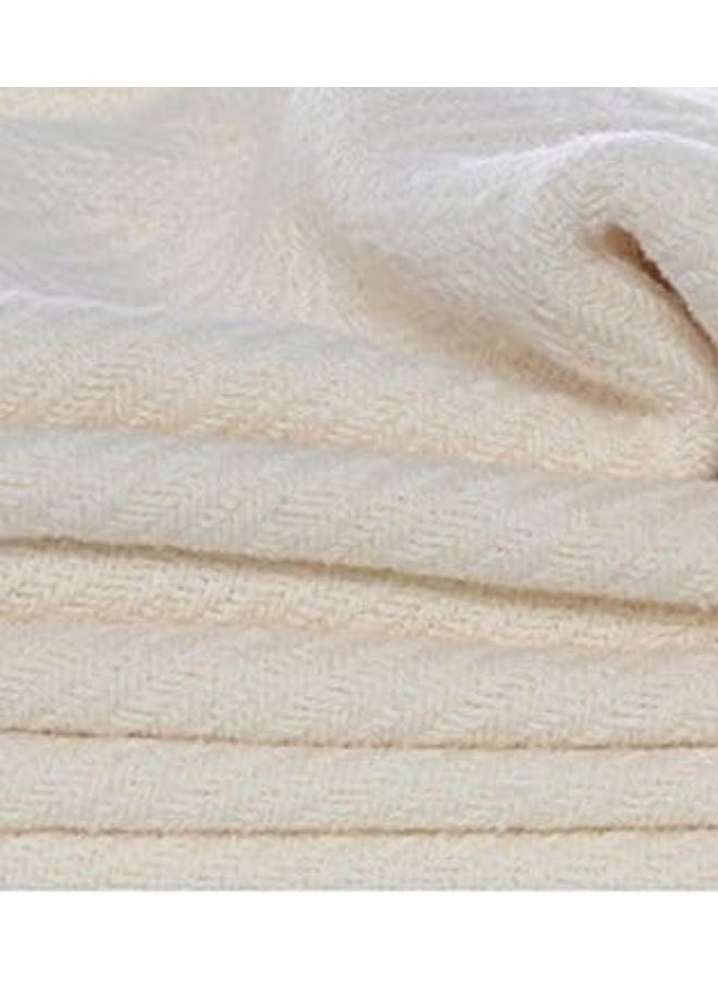 Eddie Bauer - Twin Blanket, Lightweight Cotton Bedding, Home Decor for All Seasons (Herringbone Bone, Twin)