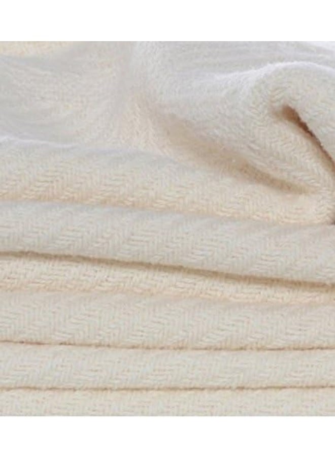 Eddie Bauer - Twin Blanket, Lightweight Cotton Bedding, Home Decor for All Seasons (Herringbone Bone, Twin)