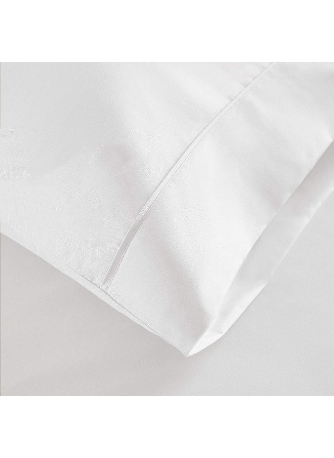 Extra Deep Sheets-Cotton Bed Sheets - 100% Cotton - 22 Inch Extra deep Pocket Fitted Sheet with Elastic All Around (4 Pcs Sheet Set) - (Light Blue Solid - King Size)