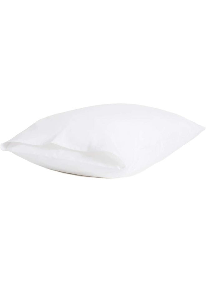 Brooklinen Luxury Sateen Pillowcases - Set of 2, King Size in White - 100% Long Staple Cotton with Envelope Closure
