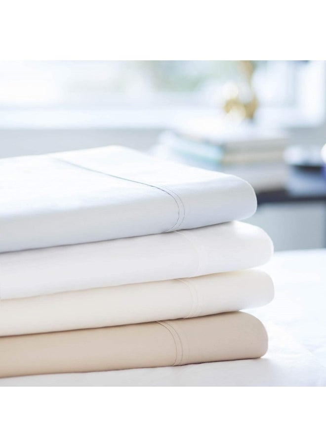 MALOUF 600 Thread Count Luxurious Feel Soft Cotton Blend Pillowcase Set of 2