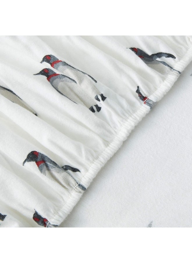 Eddie Bauer - Full Sheets, Cotton Flannel Bedding Set, 4pieces, Brushed for Extra Softness, Cozy Home Decor (Rookeries, Full)