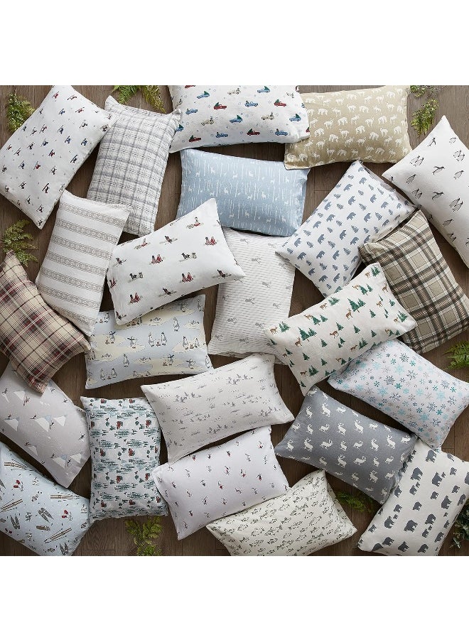 Eddie Bauer - Full Sheets, Cotton Flannel Bedding Set, 4pieces, Brushed for Extra Softness, Cozy Home Decor (Rookeries, Full)