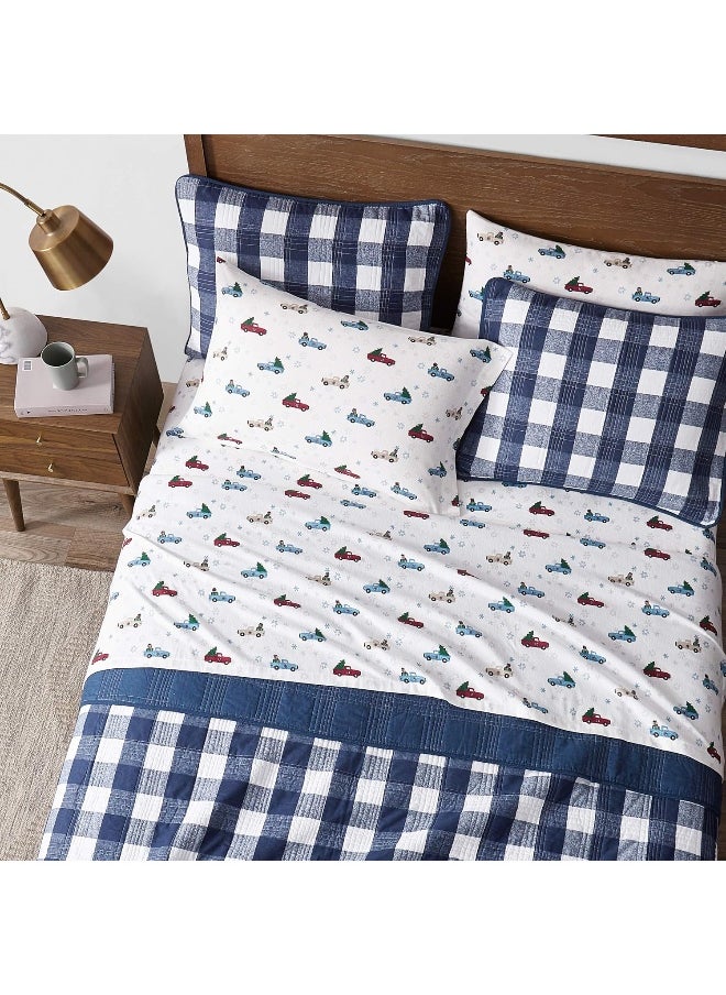 Eddie Bauer - Full Sheets, Cotton Flannel Bedding Set, Brushed For Extra Softness, Cozy Home Decor (Winter Outing, Full)