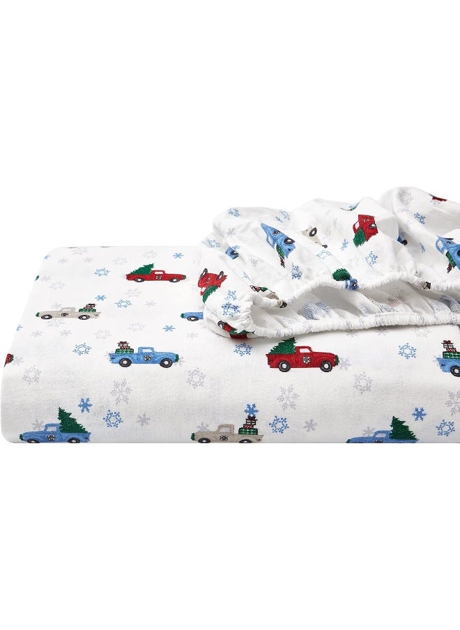 Eddie Bauer - Full Sheets, Cotton Flannel Bedding Set, Brushed For Extra Softness, Cozy Home Decor (Winter Outing, Full)