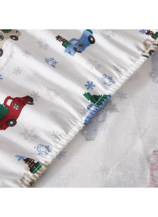 Eddie Bauer - Full Sheets, Cotton Flannel Bedding Set, Brushed For Extra Softness, Cozy Home Decor (Winter Outing, Full)