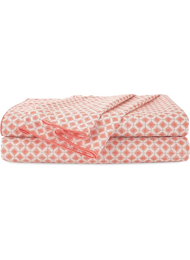 Martex EcoPure Sheet Set, 100% Organic Cotton, Orange, King