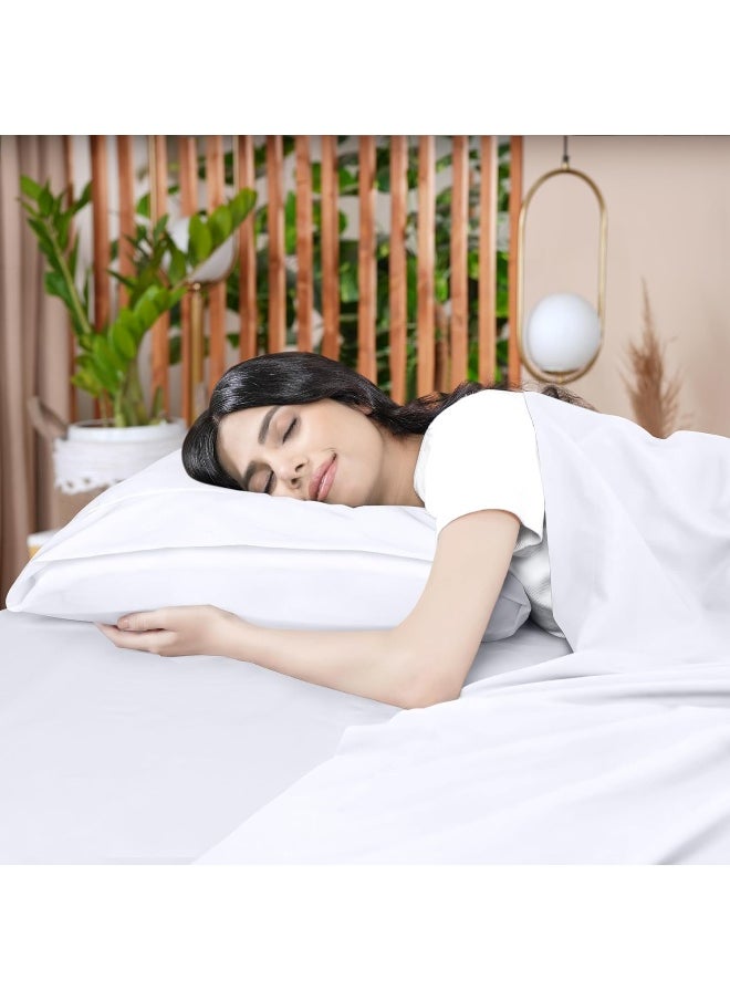 Utopia Bedding Flat Sheets - Pack of 6 - Soft Brushed Microfiber Fabric - Shrinkage & Fade Resistant Top Sheets - Easy Care (Twin, White)