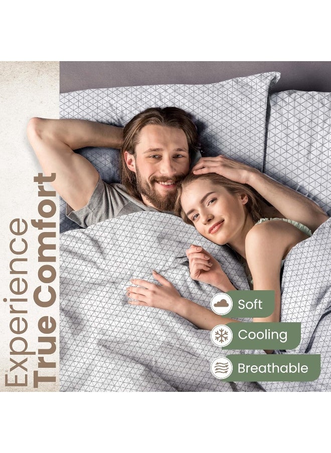 Martex EcoPure Comfort Wash Sheet Set, Full, Charcoal