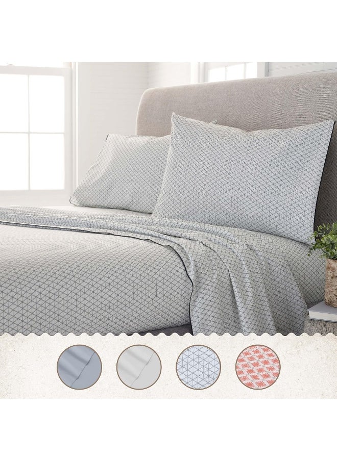 Martex EcoPure Comfort Wash Sheet Set, Full, Charcoal