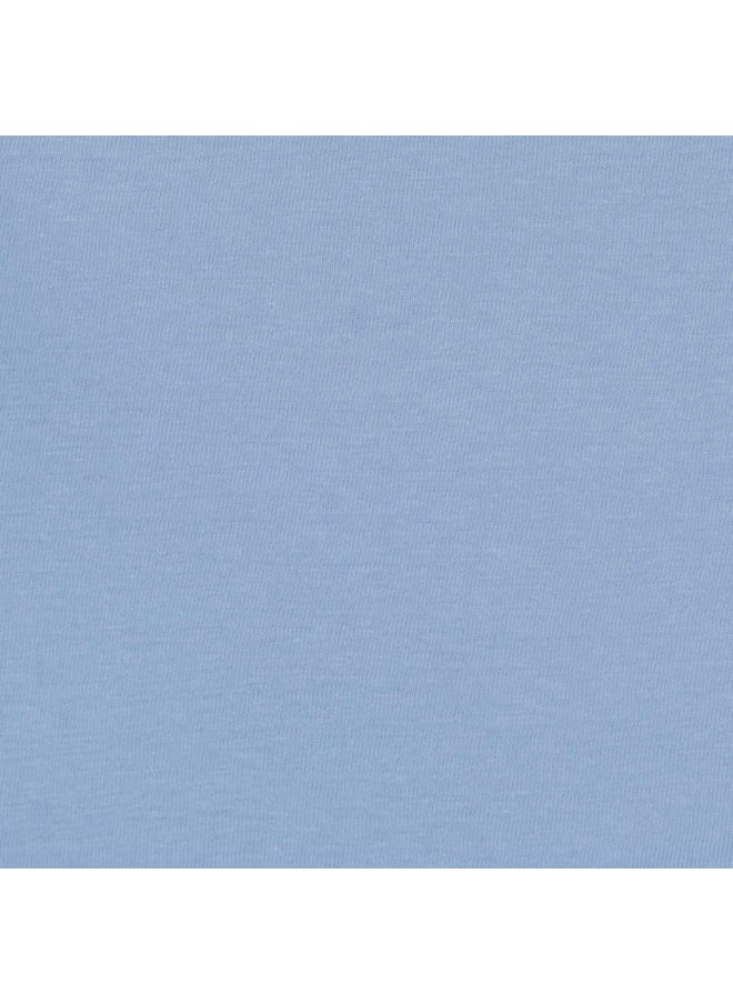 Eddie Bauer | Solid Collection| 4-Piece Jersey Knit Sheet Set - Breathable Bedding, Ultra-Soft and Stretchy for Comfort, Queen, Blue
