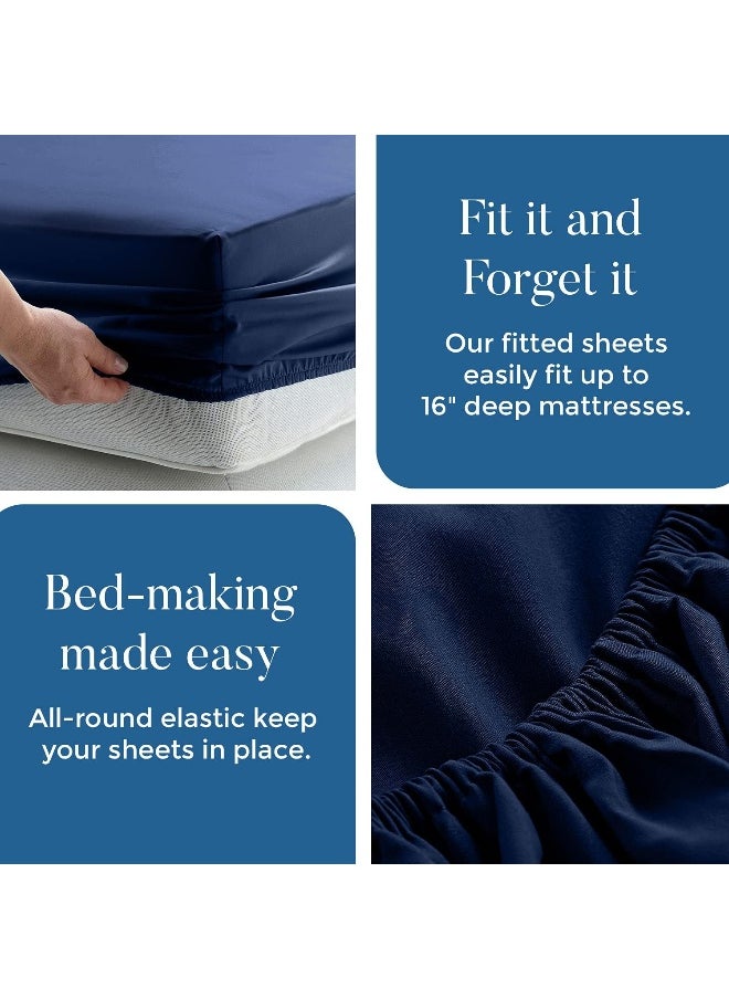 DAN RIVER California King Jersey Sheet Set