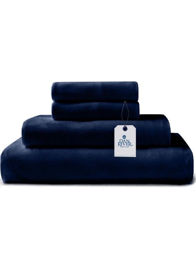 DAN RIVER California King Jersey Sheet Set