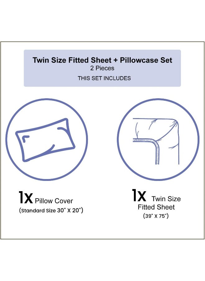 Ambesonne Cars Fitted Sheet & Pillow Sham Set, Hand Drawn Watercolored Monster Trucks Enormous Wheels Off Road Lifestyle, Decorative Printed 2 Piece Bedding Decor Set, Twin, Blue Yellow