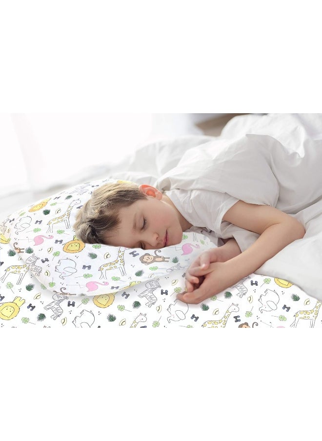 Little Sleepy Head Bed Sheets Twin Safari Set for Kids, Soft Lightweight Microfiber Bedding