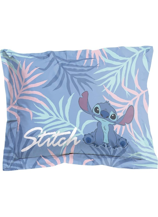 Jay Franco Disney Lilo & Stitch Paradise Dream Twin Comforter & Sham Set - Super Soft Kids Reversible Bedding - Fade Resistant Microfiber (Official Disney Product)