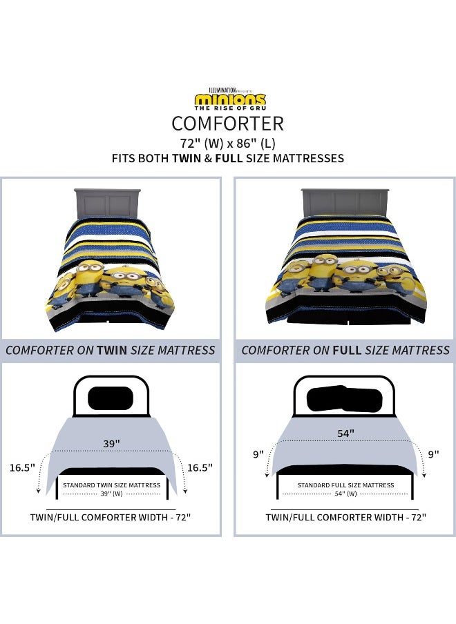 Franco Kids Bedding Super Soft Reversible Comforter, Twin/Full Size 72