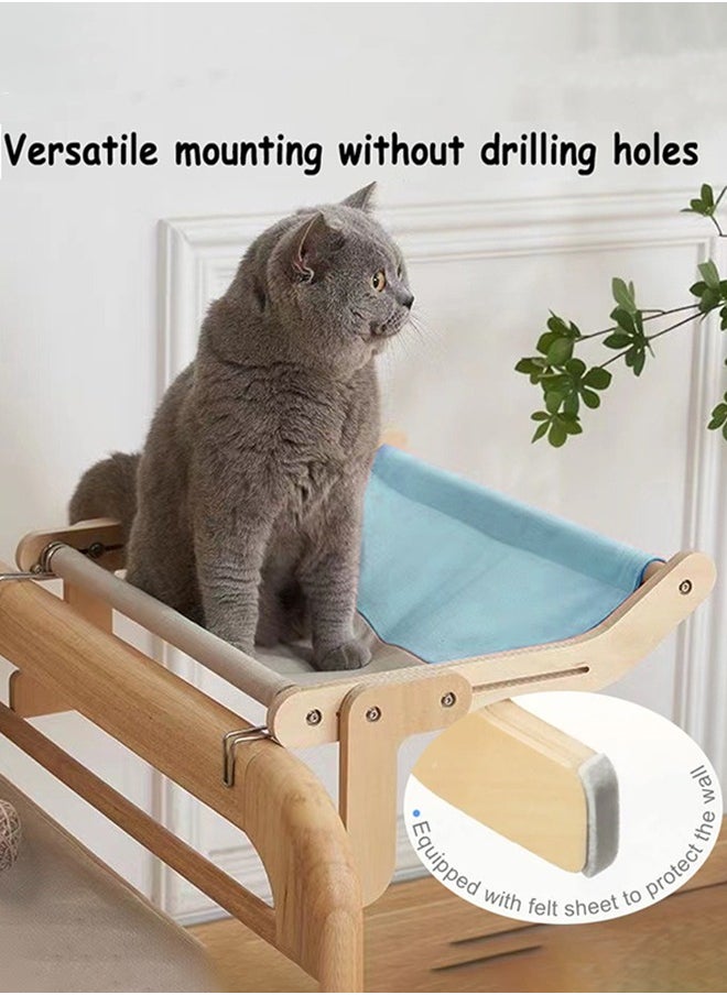 Cat Window Perch Cat Window Hammock Seat for Indoor Cats Sturdy Adjustable Durable Steady Cat Bed Providing All-Around Sunbath Space Saving Washable Holds Up to 18kg