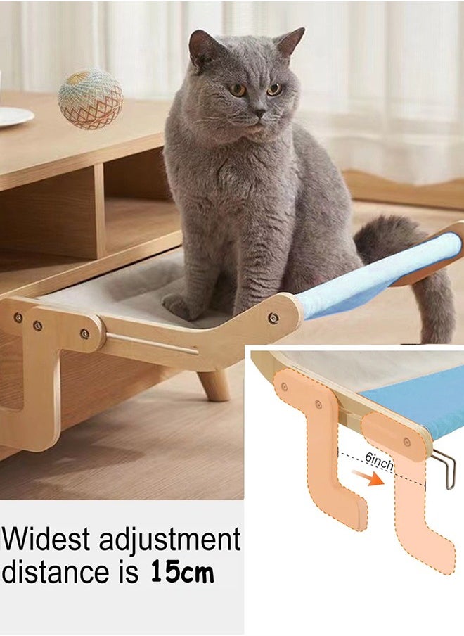 Cat Window Perch Cat Window Hammock Seat for Indoor Cats Sturdy Adjustable Durable Steady Cat Bed Providing All-Around Sunbath Space Saving Washable Holds Up to 18kg