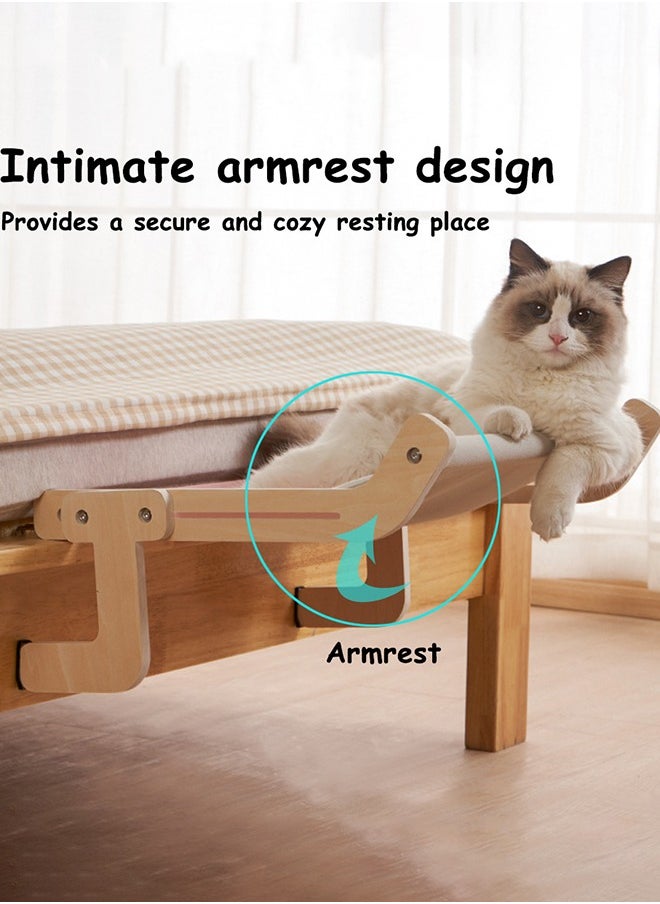 Cat Window Perch Cat Window Hammock Seat for Indoor Cats Sturdy Adjustable Durable Steady Cat Bed Providing All-Around Sunbath Space Saving Washable Holds Up to 18kg