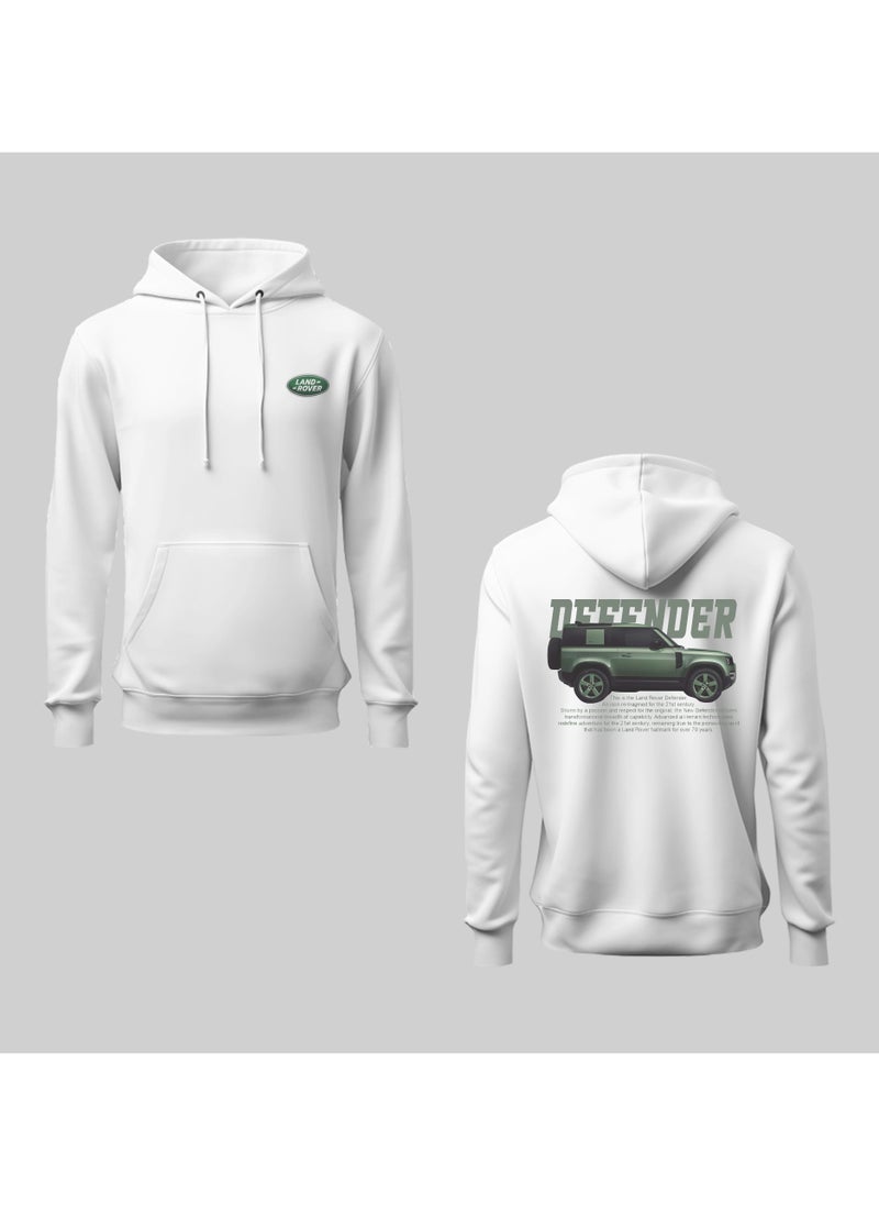 Land Rover Defender Hoodie – Custom Printed Sweatshirt – Unisex, Comfortable & Stylish – Perfect for Car Enthusiasts & Off-Road Lovers