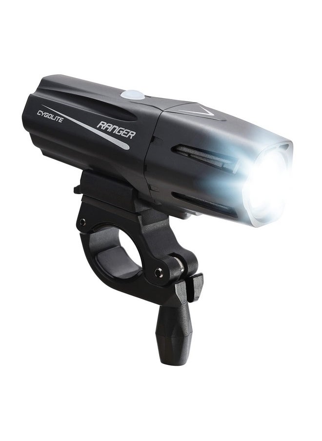Ranger 1,200 Lumen Bike Light 5 Night & 3 Daytime Modes Compact & Durable Ip67 Waterproof Secured Hard Mount Usb Rechargeable Headlight For Road, Mountain, Commuter Bicycles
