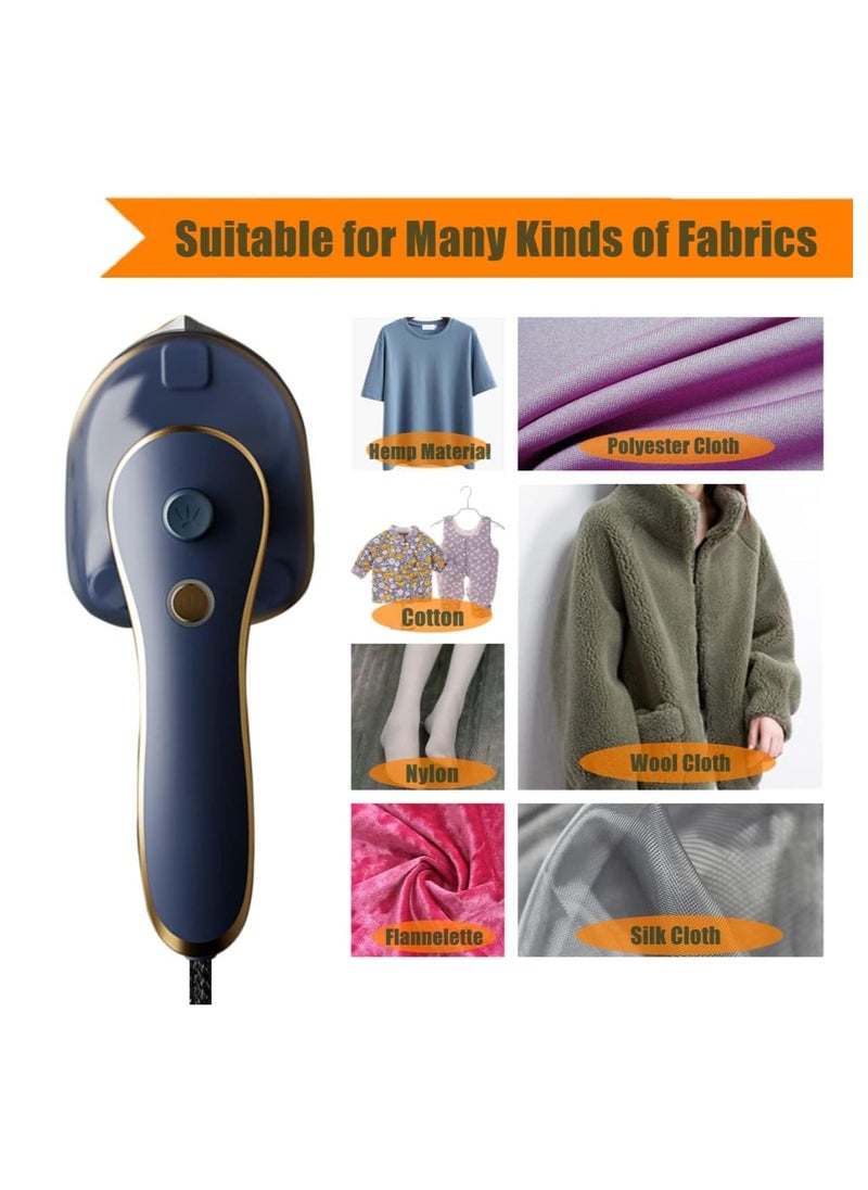 Travel Iron Mini with Steam, Travel Mini Steam Iron, Handheld Steamer Iron Portable Mini Iron Steamer, Garment Fabric Wrinkles Remover Support Dry And Wet Ironing for Home Business Travel