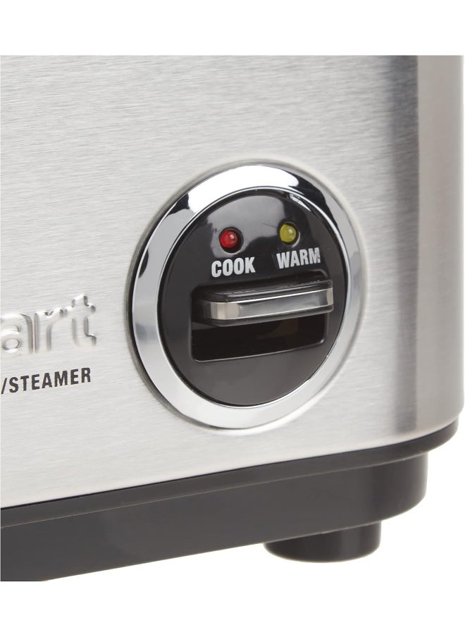Cuisinart CRC-400P1 4 Cup Rice Cooker, Stainless Steel Exterior