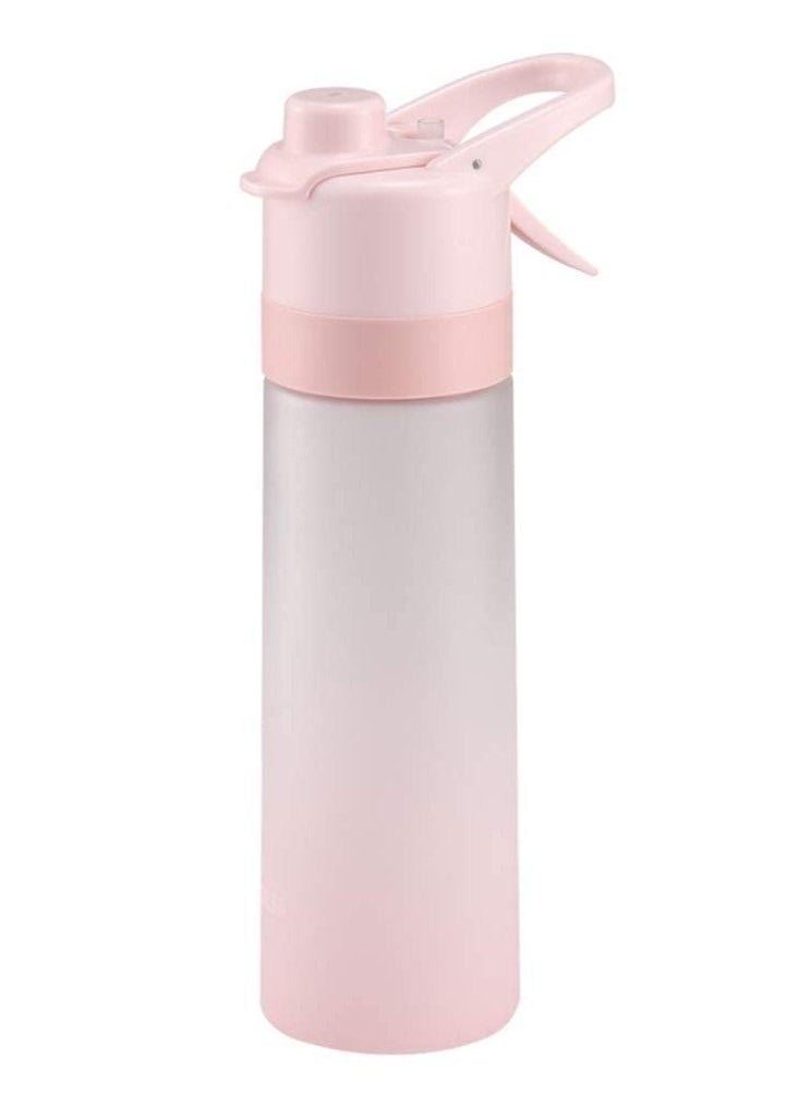 22oz/ 650ml Sports Water Bottle Reusable Fitness Water Jug Multifunctional Spray Water Cup with Mist Hydration