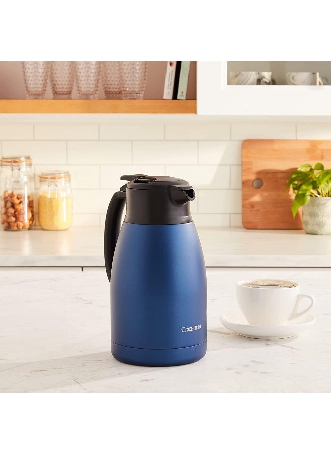 Zojirushi Stainless Steel Vacuum Carafe, 1.5 Liter Capacity, Matte Navy