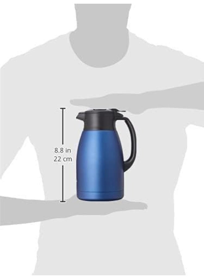 Zojirushi Stainless Steel Vacuum Carafe, 1.5 Liter Capacity, Matte Navy