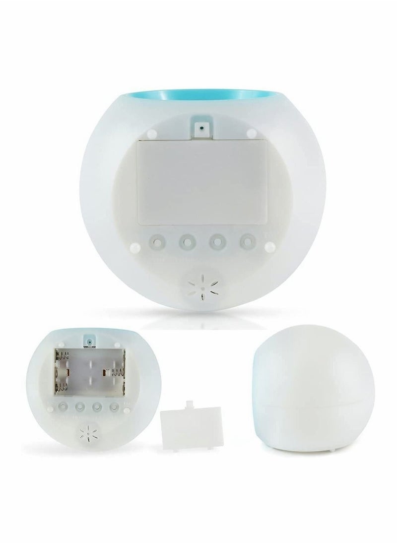 Kids LED Alarm Clock, Color Changing Night Light, Colorful Spherical Night Lamp