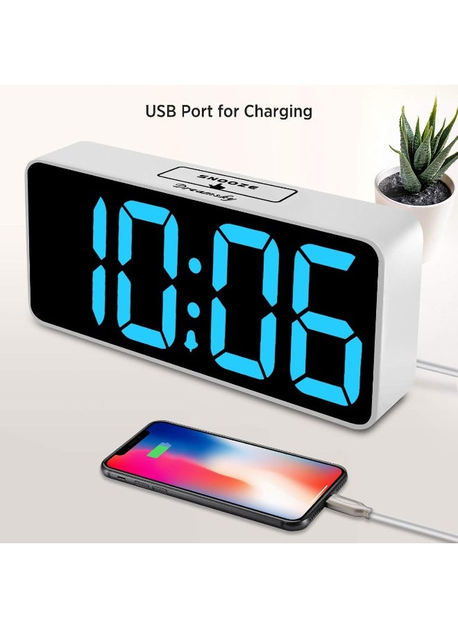 DreamSky Large Digital Alarm Clock Big Numbers for Seniors & Visually Impaired