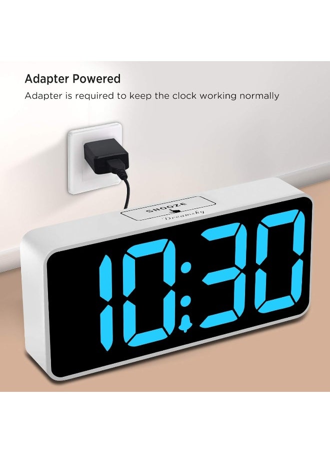 DreamSky Large Digital Alarm Clock Big Numbers for Seniors & Visually Impaired