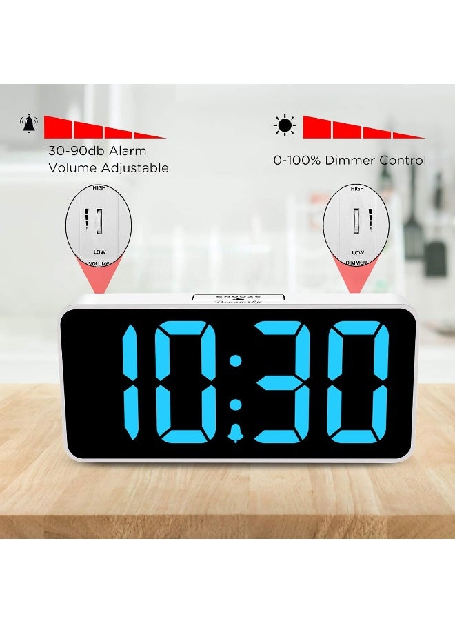 DreamSky Large Digital Alarm Clock Big Numbers for Seniors & Visually Impaired