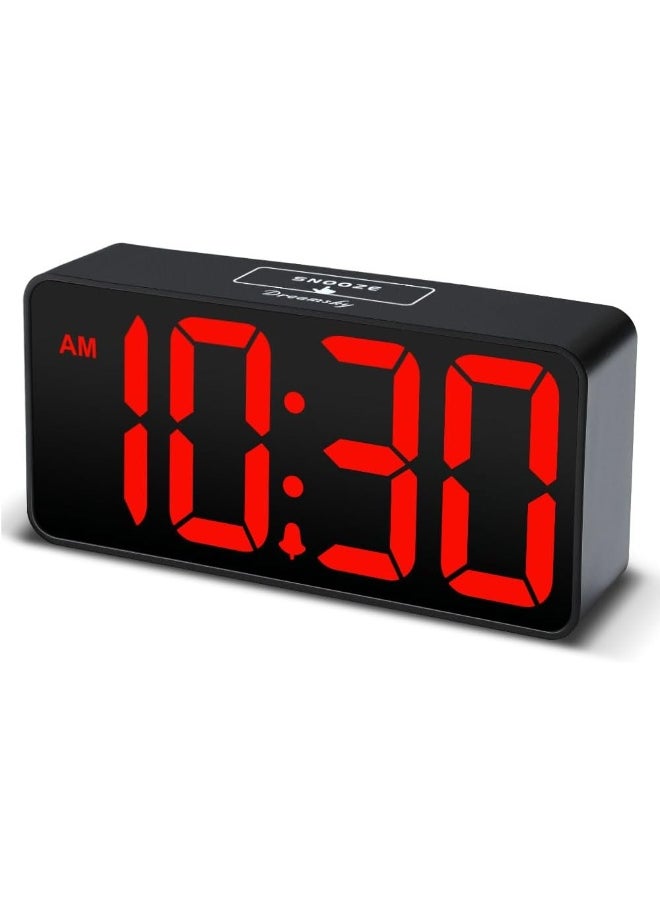 DreamSky Compact Digital Alarm Clock with USB Port for Charging