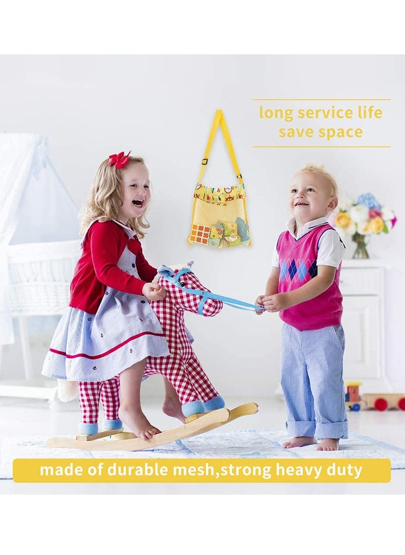 Beach Toys Shell Bags, Beach Bag for Kids Colorful Mesh Beach Bags Kids Seashell Mesh Bag for Kids Toy Storage Shell Fruit Vegetable Or Toys, Package include 5 Pcs