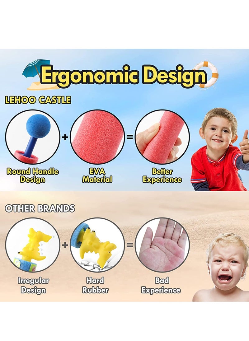 Water Blaster,12 Pcs Foam Squirt Guns for Kids, 30 ft Range Pool Water Squirter, Foam Water Gun Shooter for Summer Swimming Pool Beach