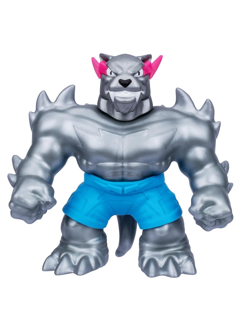 MrBeast Lab W2 Stretchy Hero Silver Panther | Ultra-Stretch Action Figure for Epic Battles & Collectible Play