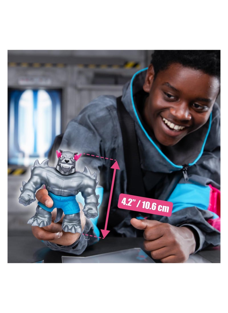 MrBeast Lab W2 Stretchy Hero Silver Panther | Ultra-Stretch Action Figure for Epic Battles & Collectible Play