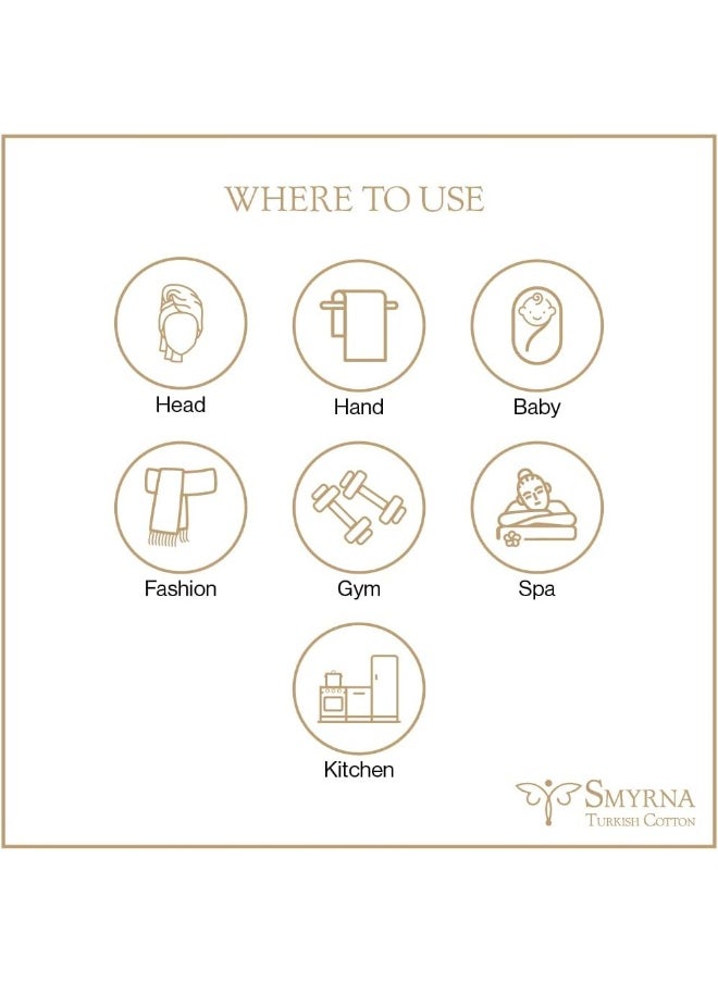 SMYRNA TURKISH COTTON Original Series Hand Towel - Set of 2